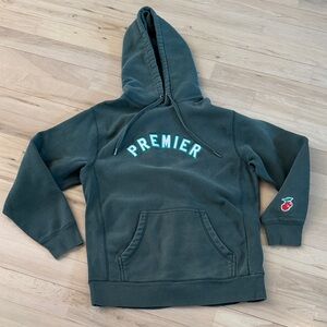 Premier-COLLEGIATE HOODIE SWEATSHIRT-Cherry-Embroidered-Unisex-M-Athleisure